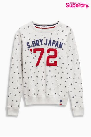 Oatmeal Superdry Star 72 Crew Neck